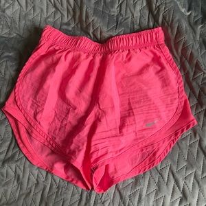 Hot pink Nike dri-fit women’s shorts